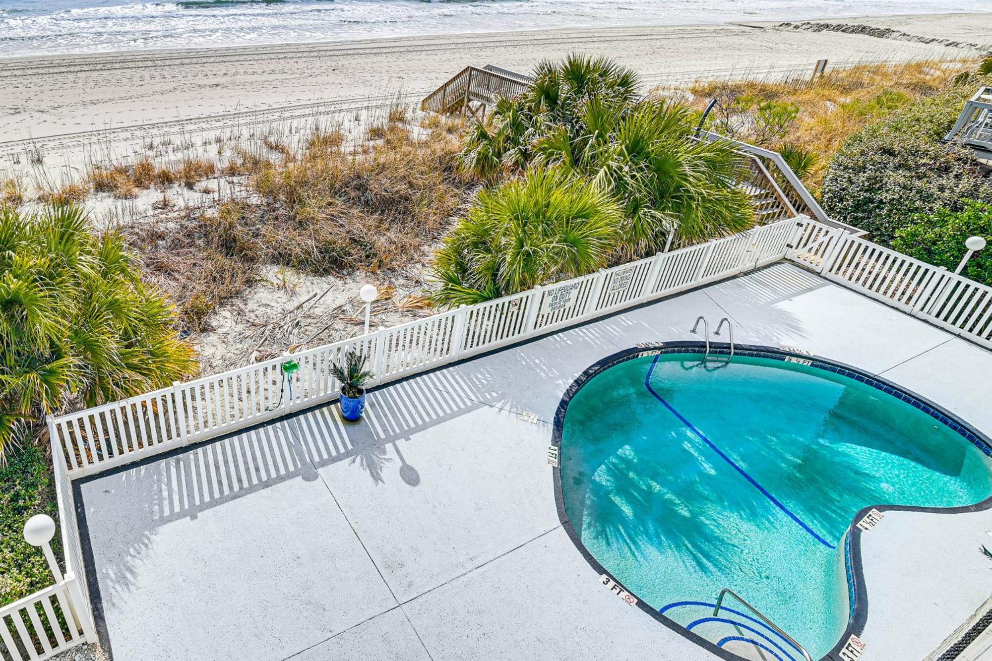 On-The-Beach Escape Oceanfront In Surfside! شاطئ ميرتل المظهر الخارجي الصورة