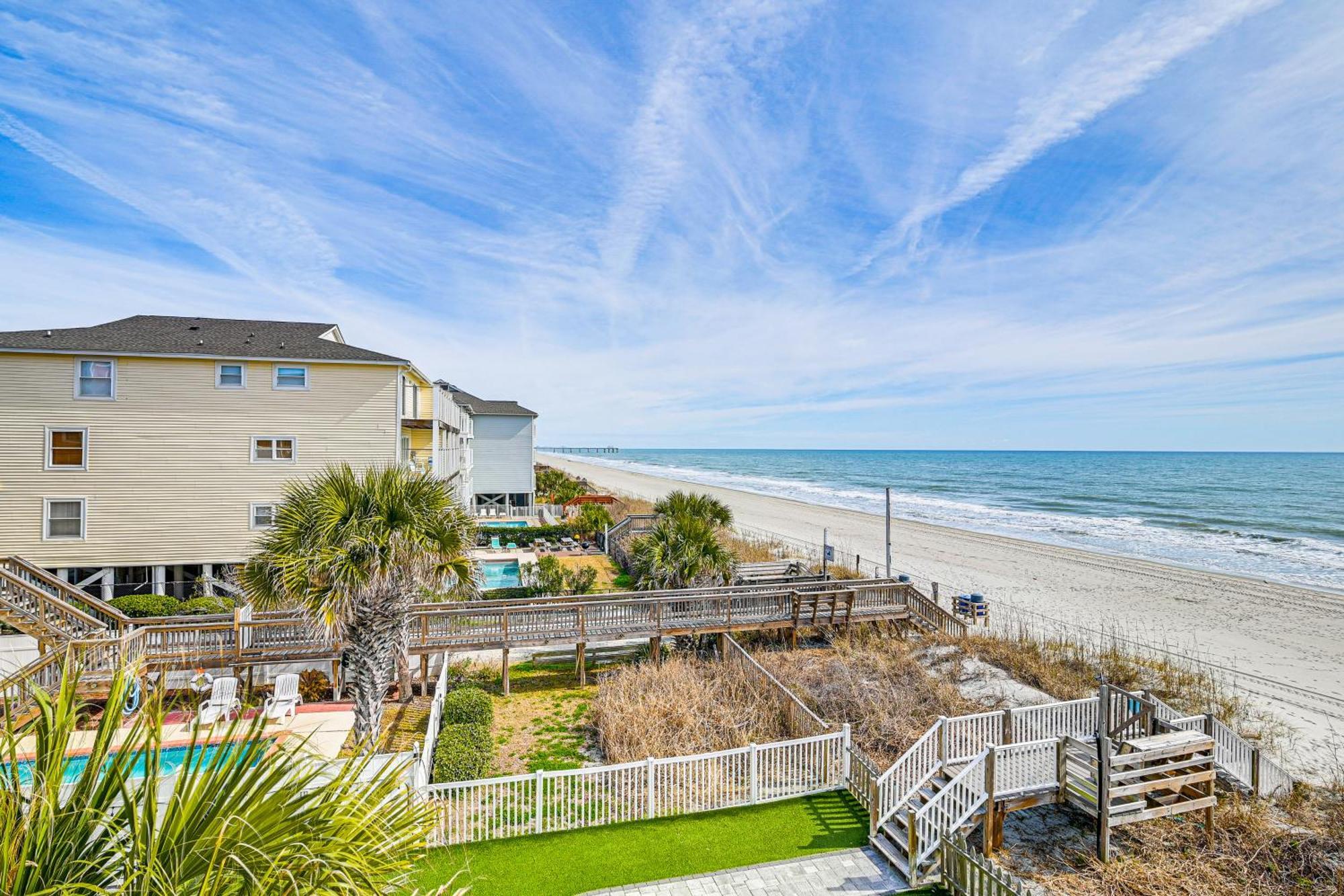On-The-Beach Escape Oceanfront In Surfside! شاطئ ميرتل المظهر الخارجي الصورة